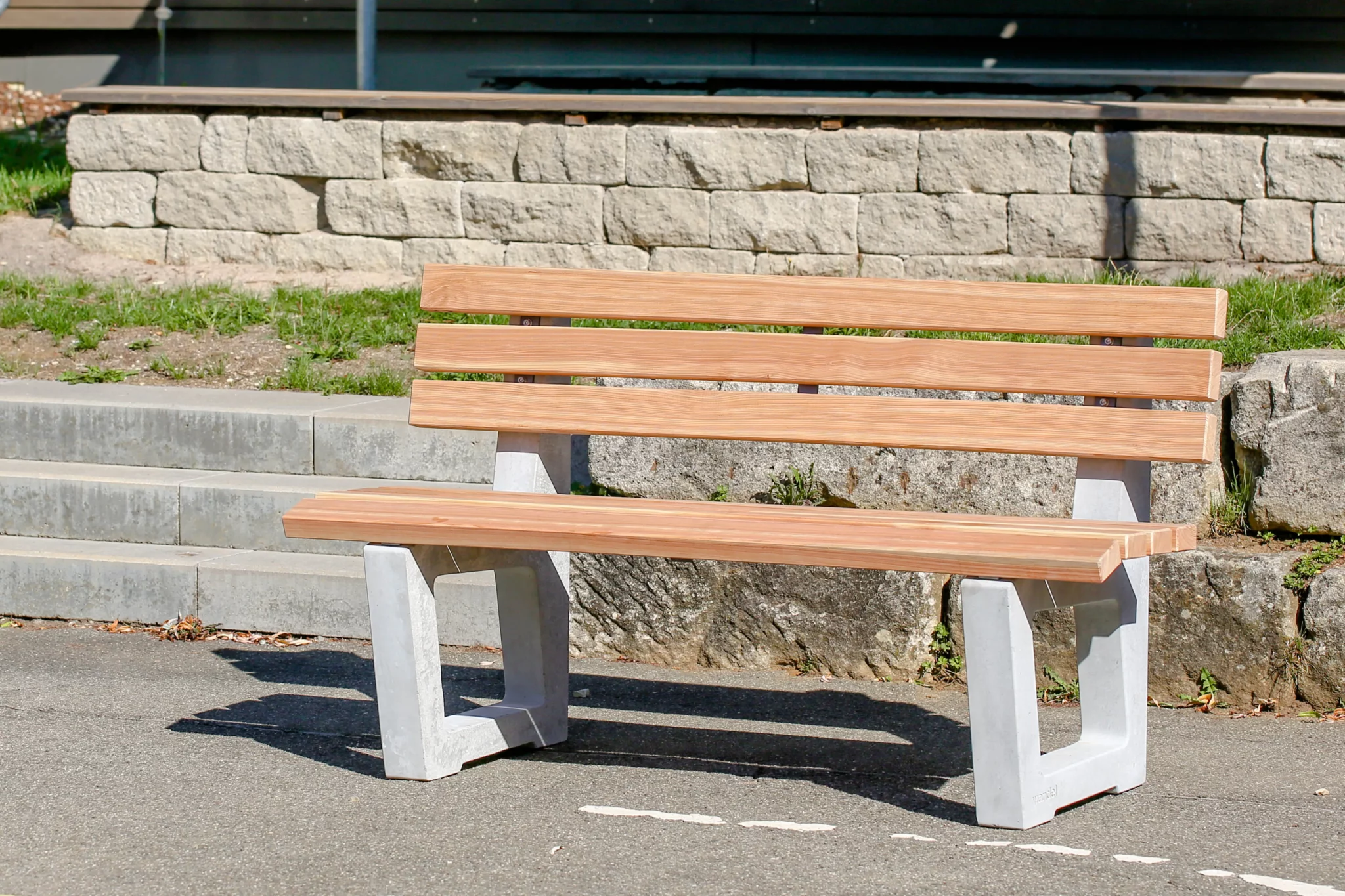 Banc parcum en extérieur