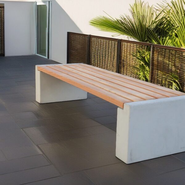 Banc sur terasse personalisable