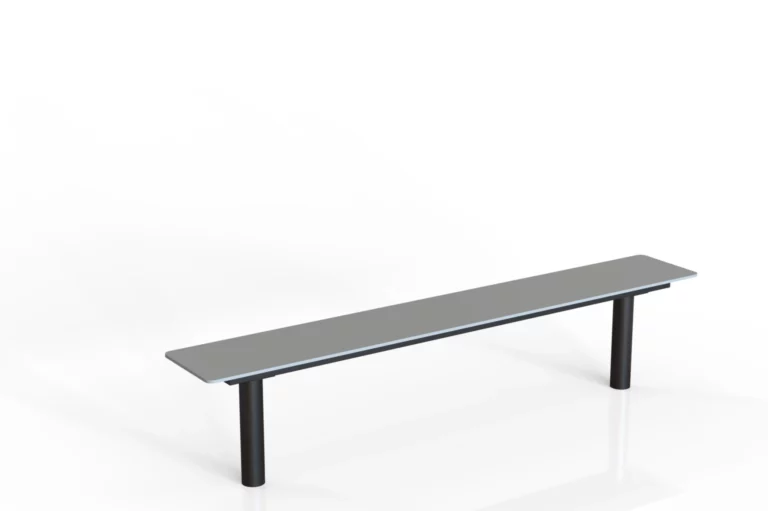 Vue latérale du banc Tibia HPL