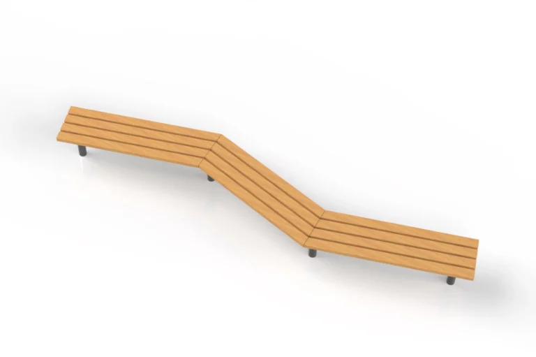 Banc modulaire Tabia moderne avec éléments en angle
