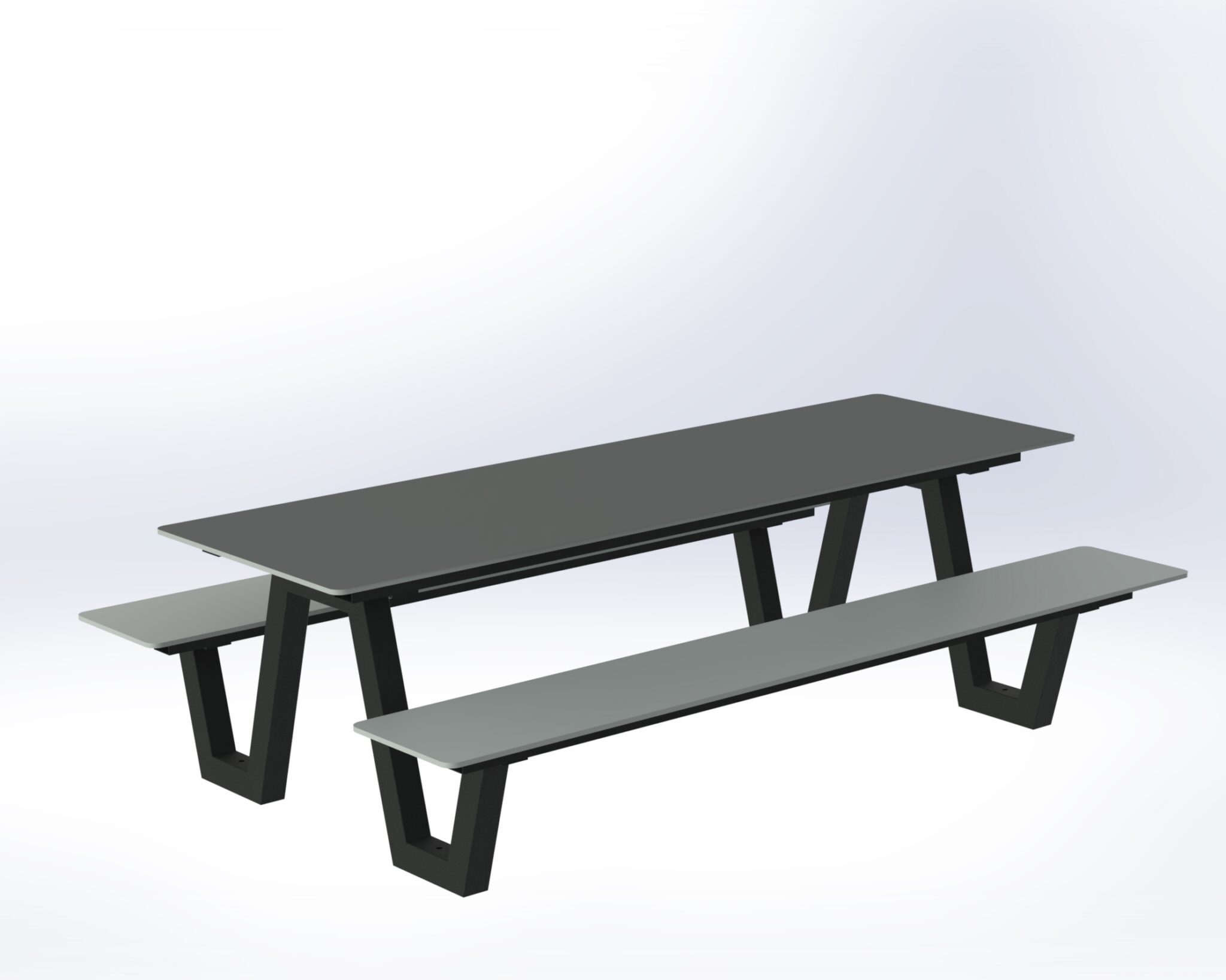 Table de pique-nique pour enfants Frigus HPL Kids en acier et HPL
