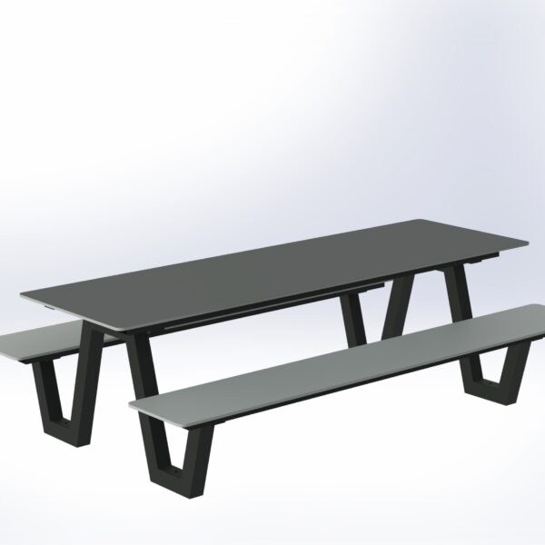 Table de pique-nique pour enfants Frigus HPL Kids en acier et HPL