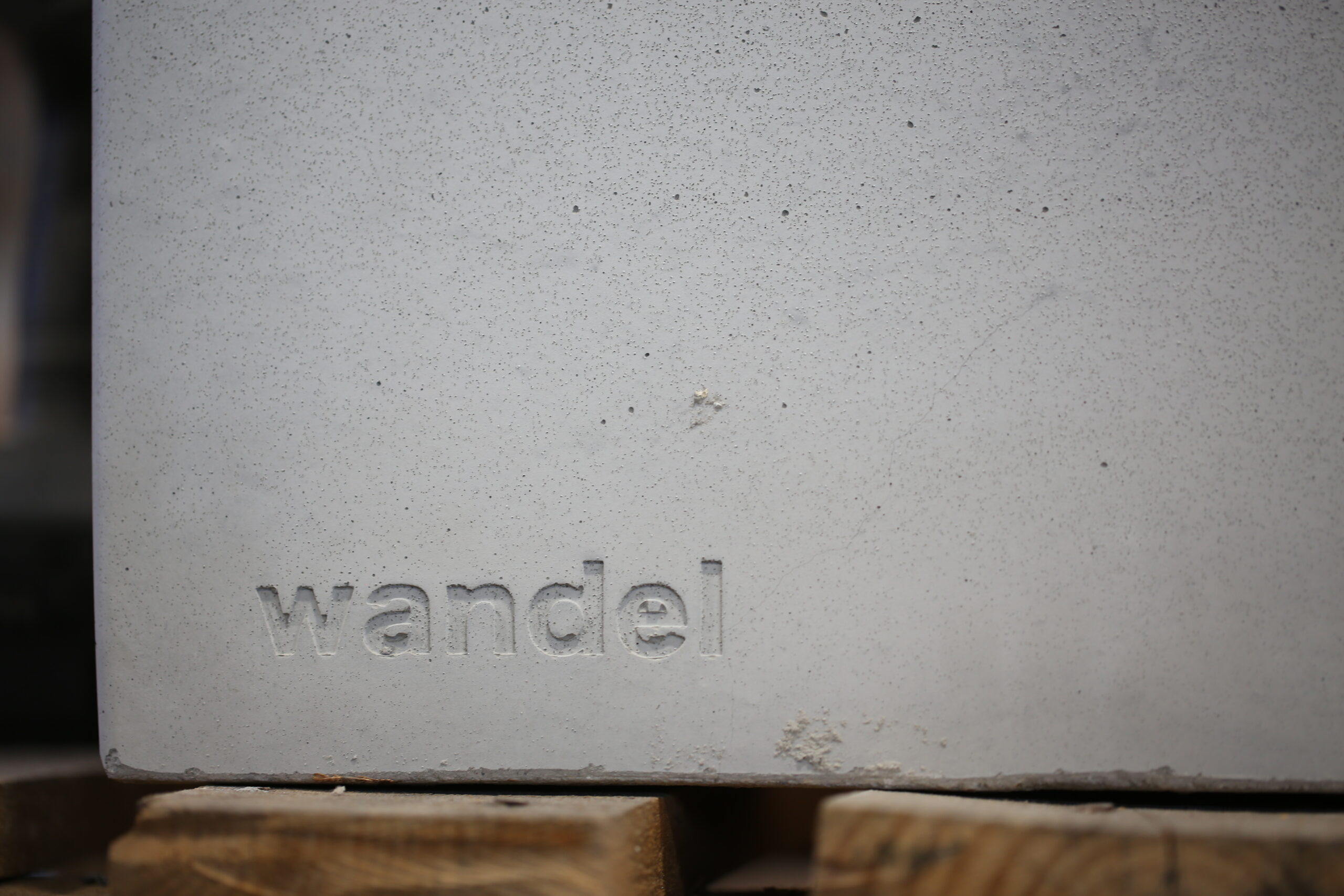 Exposed concrete in Wandel production
