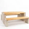 Sitzgruppe Primus Holzauflage und Betonfüße