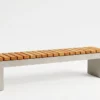 Sitzbank Massivum mit Holzauflage