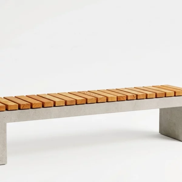 Sitzbank Massivum mit Holzauflage