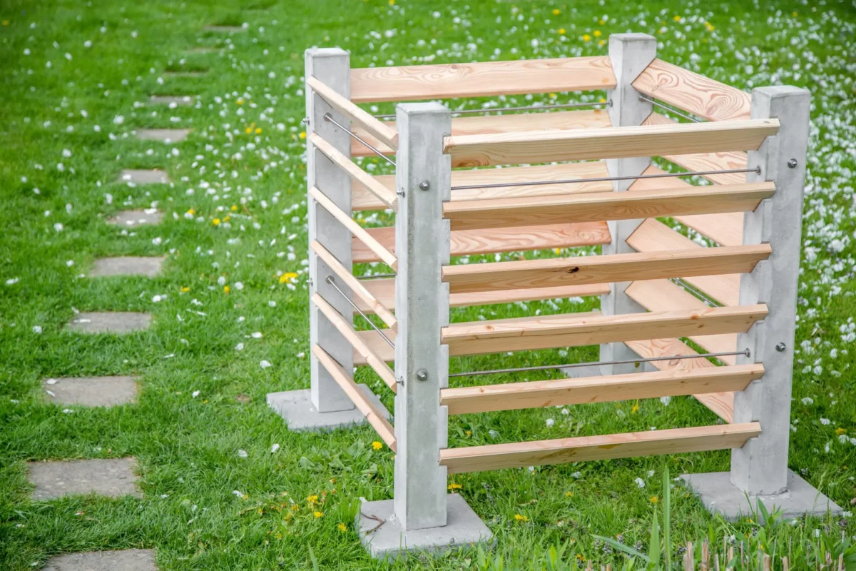 Ersatzpfosten aus Beton für Komposter