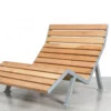 Liegebank Silentia aus Holz und Metallgestell