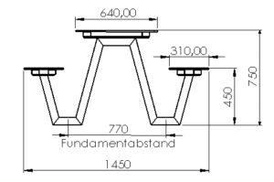 Skizze Sitzgruppe HPL Frontansicht 
