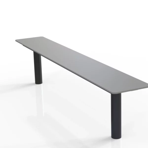 Parkbänke aus Kunststoff